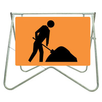 900x600 - Swing Stand and Sign - Symbolic Worker