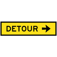 1200x300 - CL1W BED - Detour (Right Arrow)