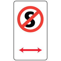 No Standing Symbol with Double arrow