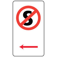 No Standing Symbol with left arrow