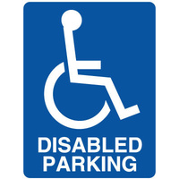 450x300mm - Poly - Disabled Parking (with symbol)