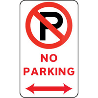 No Parking (With Double Arrow And Symbol)