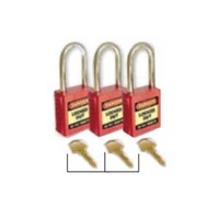 42mm Premium Safety Padlocks - Set of 3 - Keyed Alike