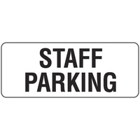 450x200mm - Metal - Staff Parking