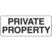 450x200mm - Metal - Private Property