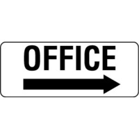450x200mm - Metal - Office (with right arrow)