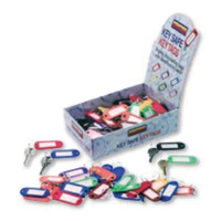 Box of 100 Assorted Colour Key Tags