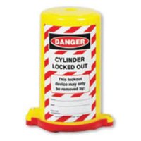 Cylinder Lockout - Danger Cylinder Locked Out  (Red)