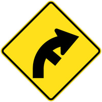Side Road Junction On Curve Right