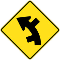 Staggered Side Road On Curve Left