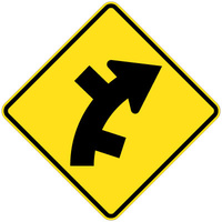 Staggered Side Road On Curve Right