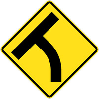 T Intersection Curved Approach