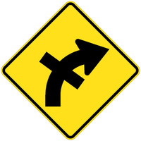 Crossroad On Curve Right