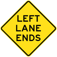 750x750mm - AL CL1W - Left Lane Ends