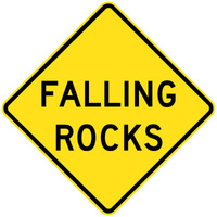 900x900mm - AL CL1W - Falling Rocks