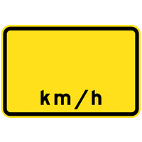Advisory Speed __km/h