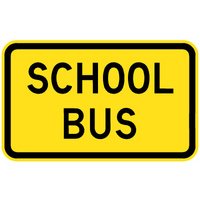 600X400mm - AL CL1W - School Bus
