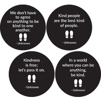 4pk Kindness Floor Decals