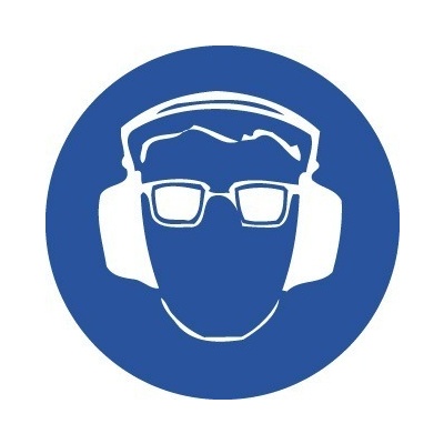 Hearing and Eye Protection Pictogram