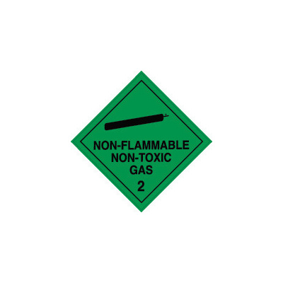 Gas Warning 100x100mm Safety Fire FLAMMABLE GAS WARNING STICKER PACK OF 6