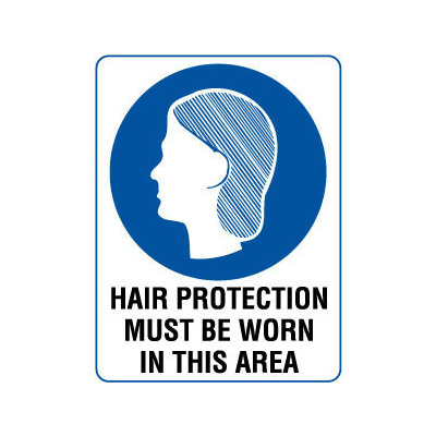 Hair Protection Must be Worn in This Area