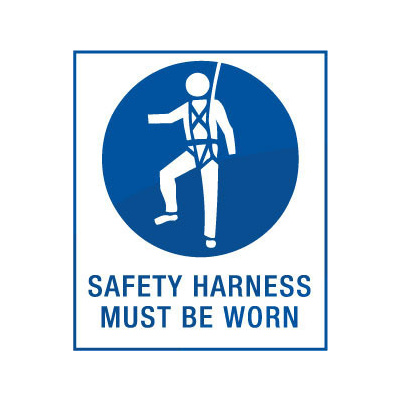 Appropriate Safety Harness and Fall Arrest Must be Worn and Secured
