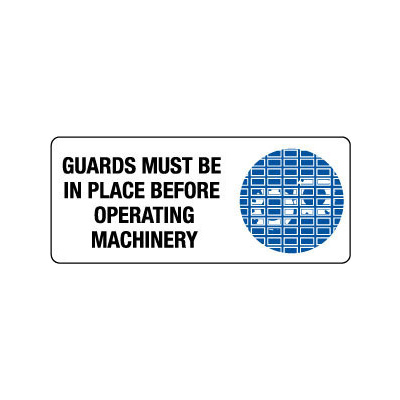 Safety Guards Must Be Used