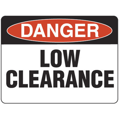 Danger Low Clearance