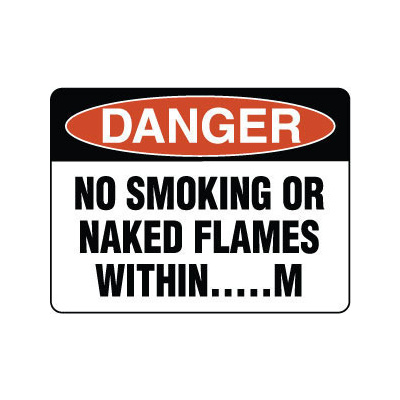 Danger No Smoking Or Naked Flames Within ??.. M
