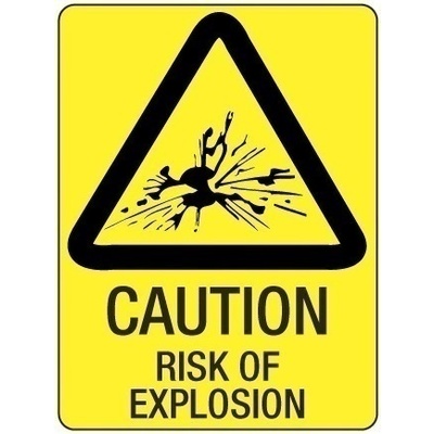 Caution Risk of Explosion