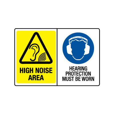 High Noise Area/Hearing Protection Must Be Worn