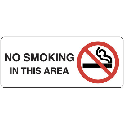 No Smoking in This Area (Landscape)