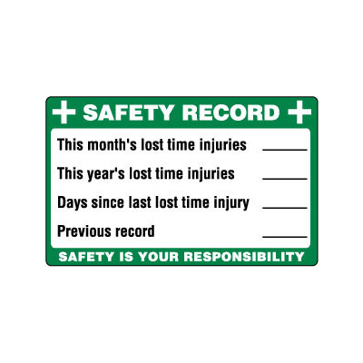 Safety Record Board