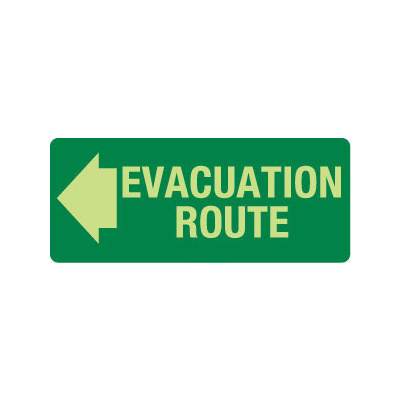 Evacuation Route (Left Arrow)  