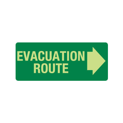 Evacuation Route  (Right Arrow)  