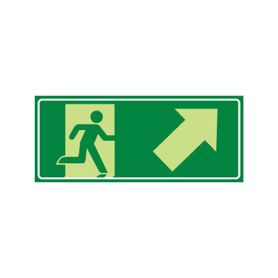 Running Man with Arrow Up/Right