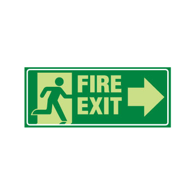 Fire Exit with Arrow Left