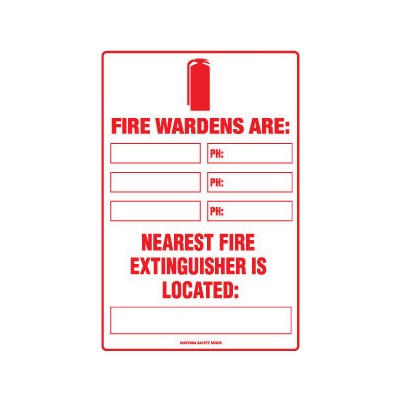 Fire Marshalls Are:  Nearest Fire Extinguisher is Located: