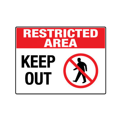 Restricted Area Keep Out