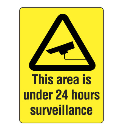 This Area is Under 24 hour Surveillance