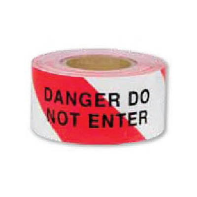 Barrier Tape - Red and White - Danger Do Not Enter