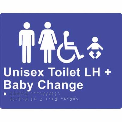 Unisex Accessible Toilet and Baby Change (Left Hand)