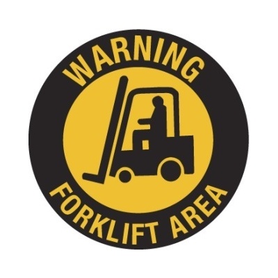 Warning Forklift Area
