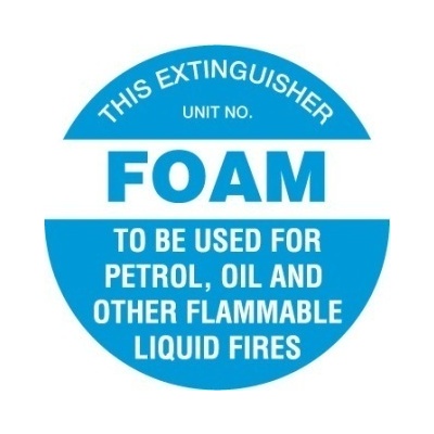 Disc - Fire Extinguisher Marker - Foam (Blue)