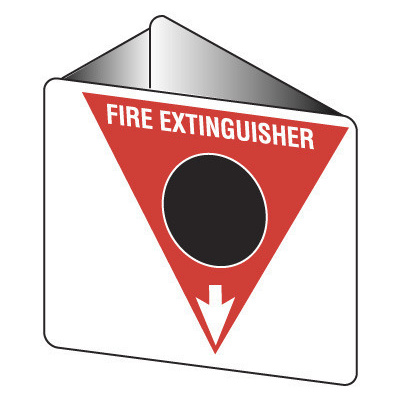 Off Wall - Fire Extinguisher Marker - CO2 (Black)