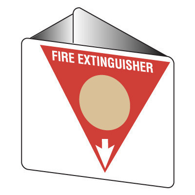 Off Wall - Fire Extinguisher Marker - Wet Chemical (Gold)