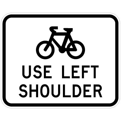 Bicycles Use Left Sholder