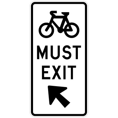 Bicycles Must Exit