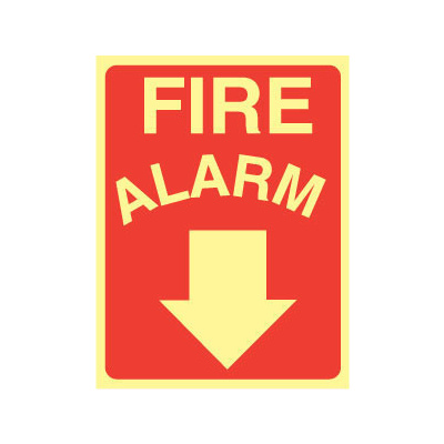 Fire Alarm (Arrow Down) - Luminous