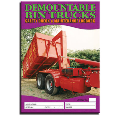 Demountable Bin Trucks log book A4